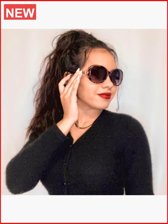 Retro Oversized Sunglasses with UV400 Protection and Polarized Lenses main image 6